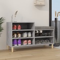 vidaXL Schuhregal Grau Sonoma 102x36x60 cm Holzwerkstoff