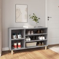 vidaXL Schuhregal Grau Sonoma 102x36x60 cm Holzwerkstoff