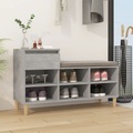 vidaXL Schuhregal Betongrau 102x36x60 cm Holzwerkstoff