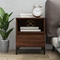 vidaXL Nachttisch Braun Eichen-Optik 40x35x50 cm