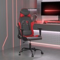 vidaXL Gaming-Stuhl Schwarz und Rot Kunstleder