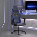 vidaXL Gaming-Stuhl Schwarz und Blau Kunstleder
