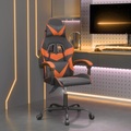 vidaXL Gaming-Stuhl Schwarz und Orange Kunstleder