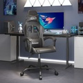 vidaXL Gaming-Stuhl Schwarz Kunstleder