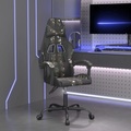 vidaXL Gaming-Stuhl Schwarz und Tarnfarben Kunstleder