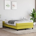 vidaXL Boxspringbett Grün 120x200 cm Stoff