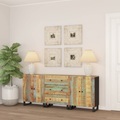 vidaXL 3-tlg. Sideboards Altholz Massiv