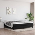 vidaXL Boxspringbett Schwarz 200x200 cm Stoff