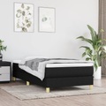 vidaXL Boxspringbett Schwarz 80x200 cm Stoff