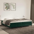 vidaXL Boxspringbett Dunkelgrün 200x200 cm Samt