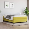 vidaXL Boxspringbett Grün 140x190 cm Stoff