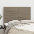 vidaXL Kopfteile 4 Stk. Taupe 72x5x78/88 cm Stoff