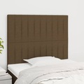 vidaXL, vidaXL Kopfteile 2 Stk. Dunkelbraun 90x5x78/88 cm Stoff
