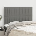 vidaXL, vidaXL Kopfteile 4 Stk. Dunkelgrau 72x5x78/88 cm Stoff