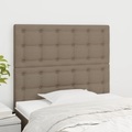vidaXL Kopfteile 2 Stk. Taupe 80x5x78/88 cm Stoff