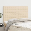 vidaXL Kopfteile 4 Stk. Creme 72x5x78/88 cm Stoff