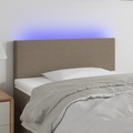 vidaXL LED Kopfteil Taupe 80x5x78/88 cm Stoff
