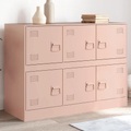 vidaXL, vidaXL Sideboard Rosa 99x39x73 cm Stahl