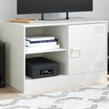 vidaXL TV-Schrank Weiß 67x39x44 cm Stahl