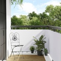 vidaXL Balkon-Sichtschutz Weiß 300x100 cm Poly Rattan