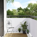 vidaXL Balkon-Sichtschutz Weiß 600x100 cm Poly Rattan