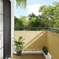 vidaXL, vidaXL Balkon-Sichtschutz Sandfarben 90x400 cm 100% Polyester-Oxford