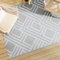 vidaXL Outdoor-Teppich Grau 160x230 cm PP