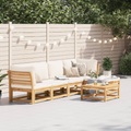 vidaXL 6-tlg. Garten-Lounge-Set mit Kissen Massivholz Akazie