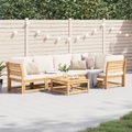 vidaXL 6-tlg. Garten-Lounge-Set mit Kissen Massivholz Akazie