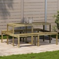 vidaXL Picknicktisch 160x134x75 cm Imprägniertes Kiefernholz
