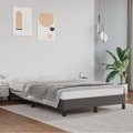 vidaXL Bettgestell Grau 120x190 cm Kunstleder