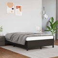 vidaXL Bettgestell Schwarz 120x190 cm Kunstleder