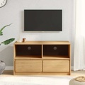 vidaXL TV-Schrank SAUDA Eiche-Optik 99x43x55 cm Massivholz Kiefer