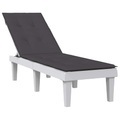 vidaXL, vidaXL Liegestuhl-Auflage Melange Anthrazit (75+105)x50x3 cm Stoff