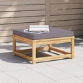 vidaXL Gartenhocker mit Kissen Massivholz Akazie
