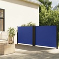 vidaXL Seitenmarkise Ausziehbar Blau 120x1000 cm