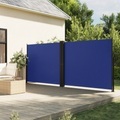 vidaXL Seitenmarkise Ausziehbar Blau 180x1200 cm