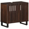 vidaXL Waschbeckenunterschrank 62x34x58 cm Braun Massivholz Mango