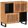 vidaXL Sideboard 80x34x75 cm Massivholz Akazie