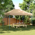 vidaXL Partyzelt Faltbar Pop-Up Beige 440x292x315 cm
