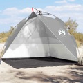 vidaXL, vidaXL Strandzelt Grau Quick Release Wasserdicht
