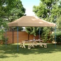 vidaXL Partyzelt Faltbar Pop-Up Beige 410x279x315 cm