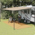 vidaXL Zeltteppich Sandfarbe 250x500 cm HDPE