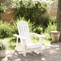 vidaXL, vidaXL Adirondack-Stuhl Weiß 69x85x90,5 cm Massivholz Tanne