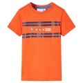 vidaXL Kinder-T-Shirt Dunkelorange 116