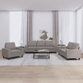 vidaXL 3-tlg. Sofagarnitur Taupe Stoff