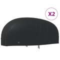 vidaXL, vidaXL Motorrad-Abdeckungen 2 Stk. 265x105x125 cm 210D Oxford-Gewebe
