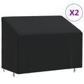 vidaXL, vidaXL Abdeckungen für 2-Sitzer-Bank 2 Stk. 134x70x65/94cm 420D Oxford