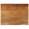vidaXL Tischplatte mit Baumkante 110x80x2,5 cm Massivholz Mango