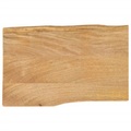vidaXL Tischplatte mit Baumkante 70x40x3,8 cm Massivholz Mango